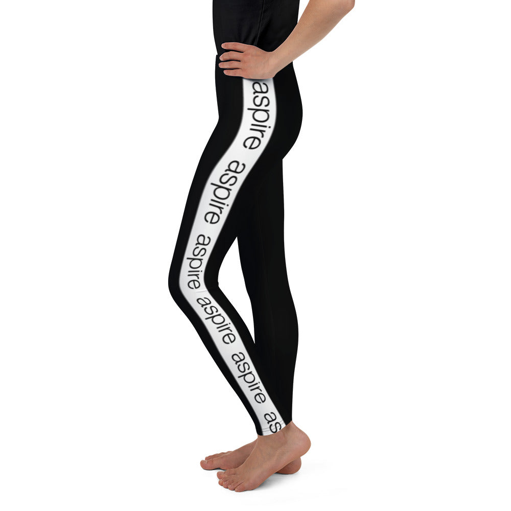 Aspire Black Youth Leggings