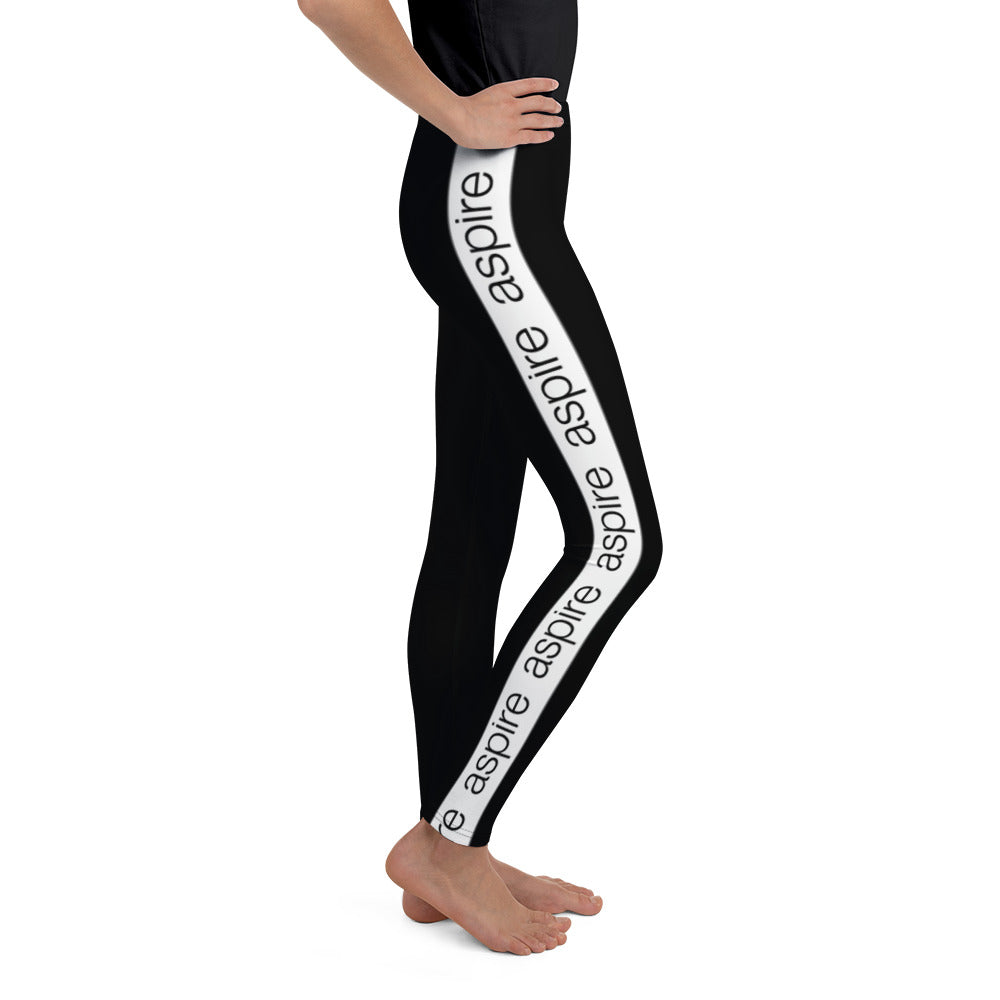 Aspire Black Youth Leggings
