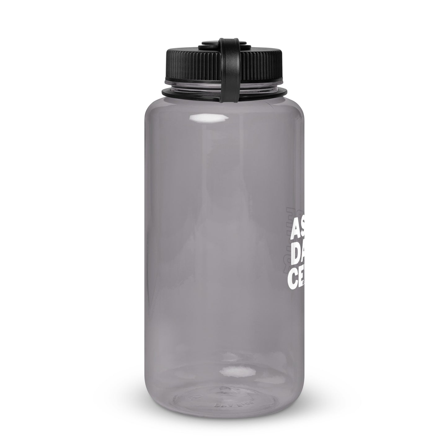Wide mouth plastic water bottle