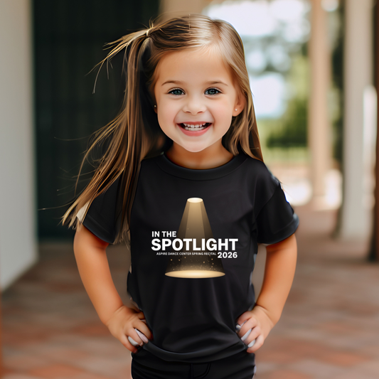Aspire Spring Recital 2026 Toddler Short Sleeve Tee