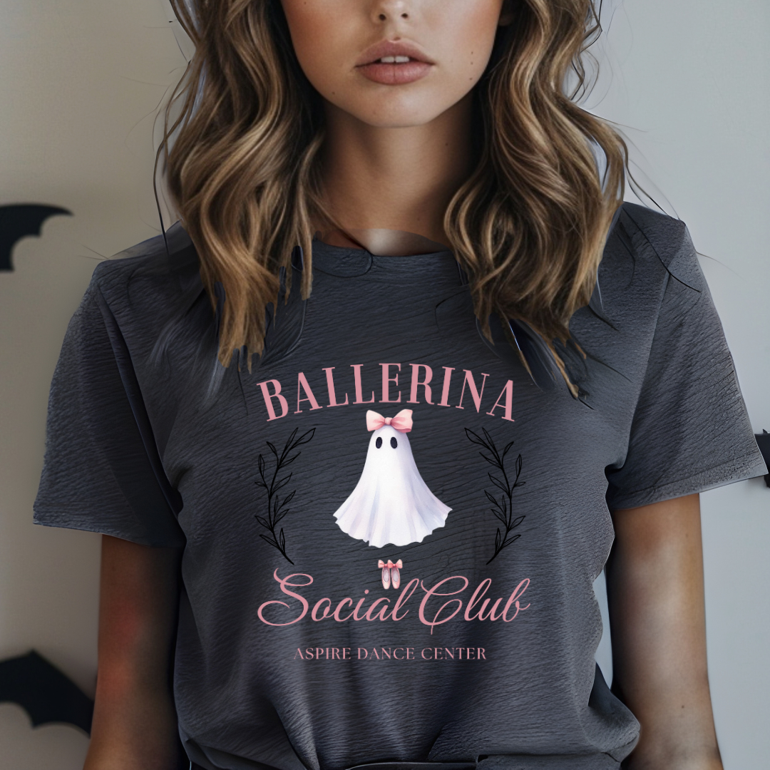 Ballerina Ghost Social Club Adult t-shirt