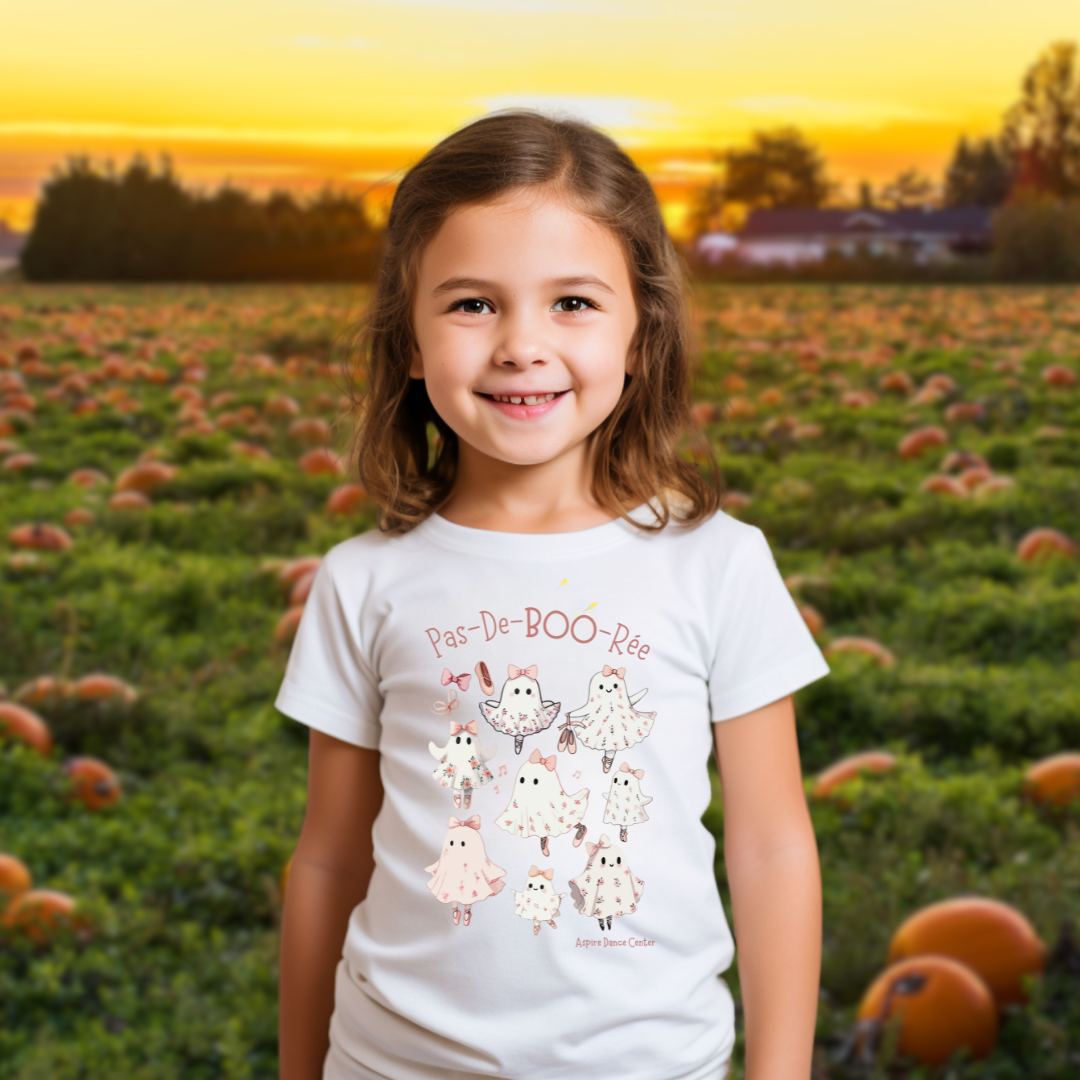 Demure Pas De BOO-Ree Toddler Short Sleeve Tee