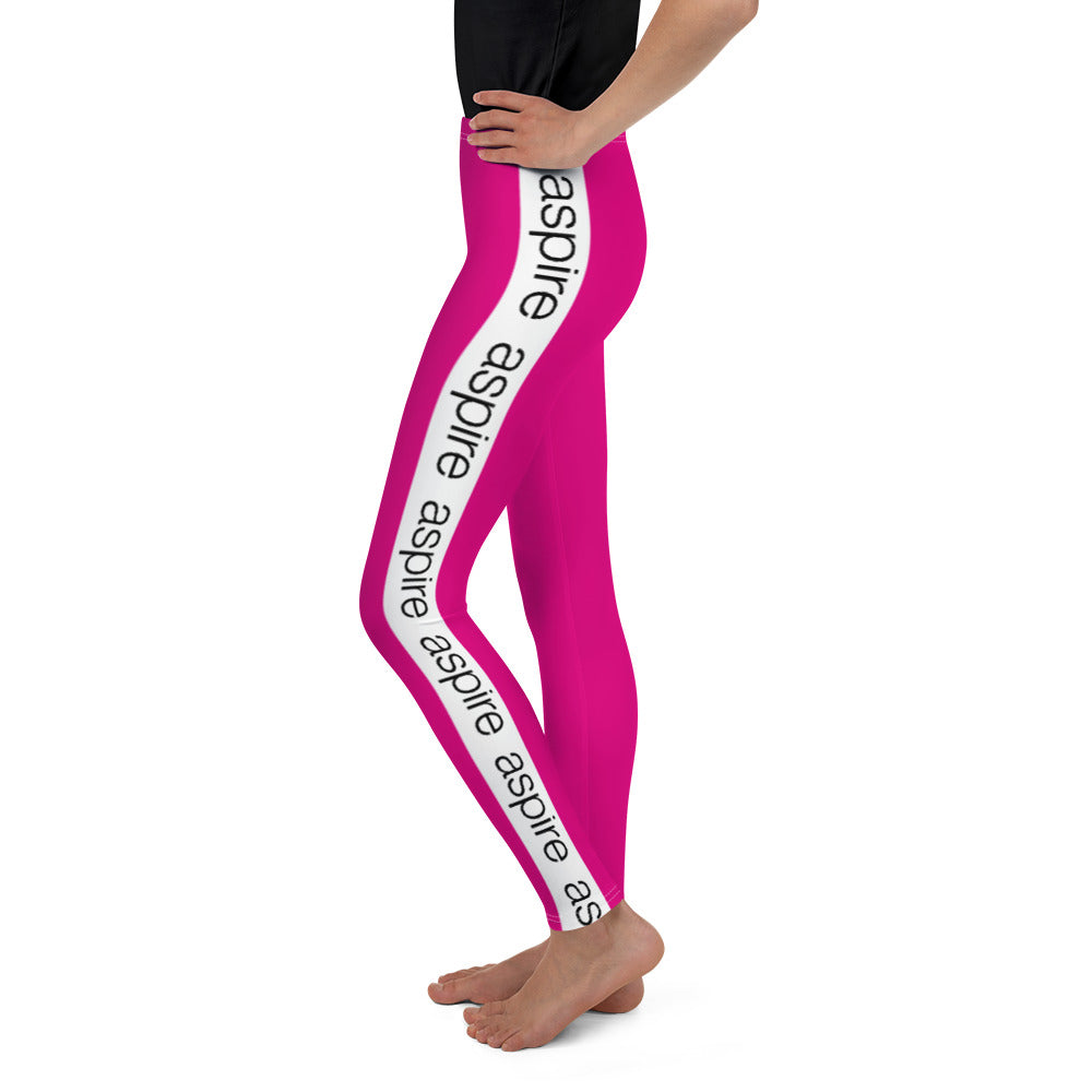 Aspire Pink Youth Leggings