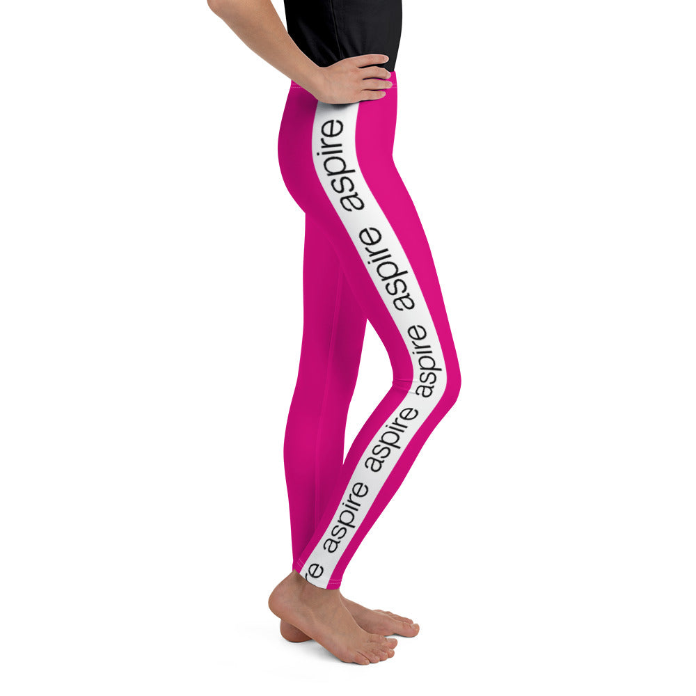 Aspire Pink Youth Leggings