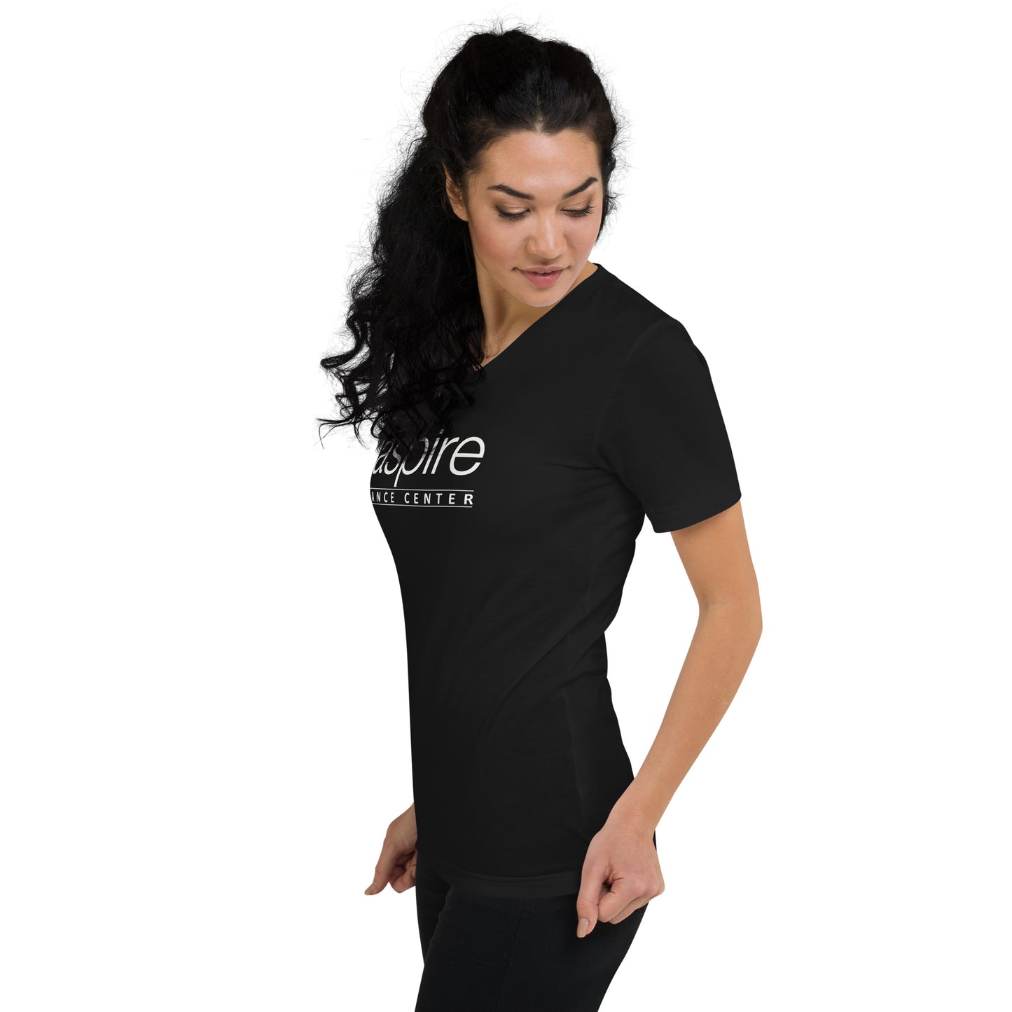 Aspire Logo Short Sleeve V-Neck T-Shirt