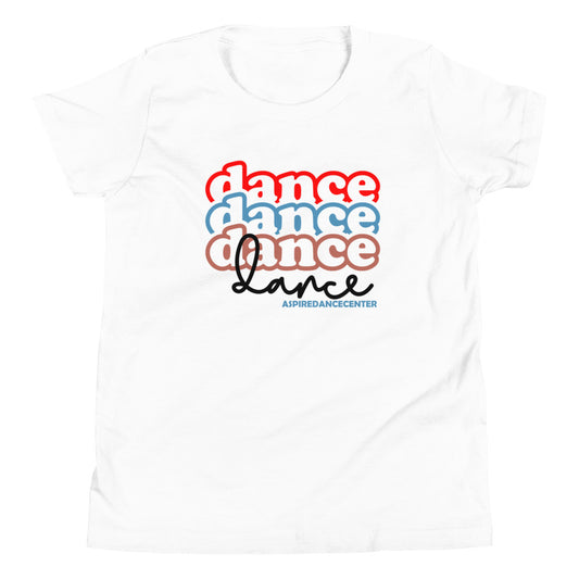 Dance Dance Dance Graphic Youth Short Sleeve T-Shirt